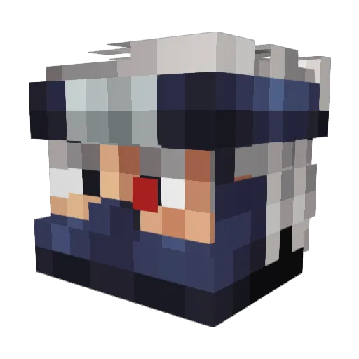 CVPA Minecraft avatar head, 3D render