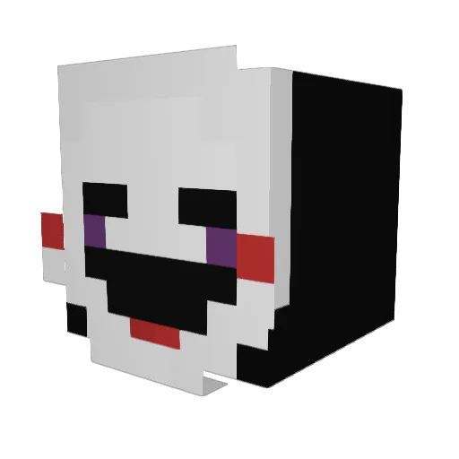 CVRtech Minecraft avatar head, 3D render