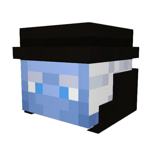 CVSCVS Minecraft avatar head, 3D render