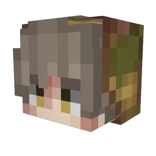 CV_Sams Minecraft avatar head, 3D render