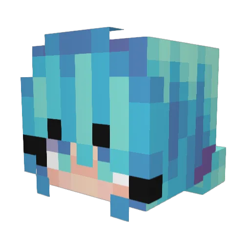 CWACKERRS Minecraft avatar head, 3D render
