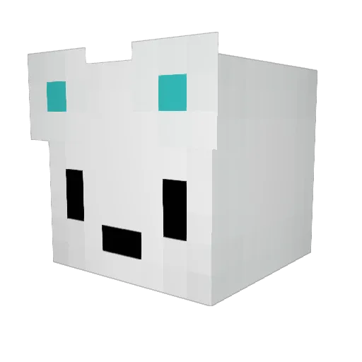CWB_ Minecraft avatar head, 3D render