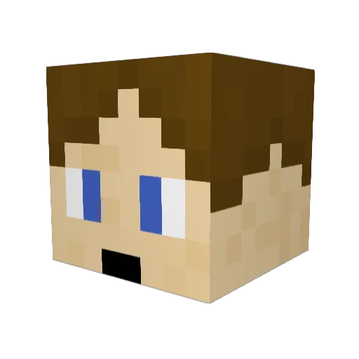 CWCConbon Minecraft avatar head, 3D render
