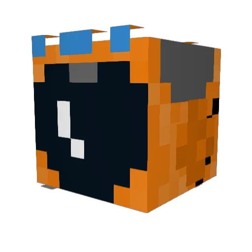 CWIG27 Minecraft avatar head, 3D render