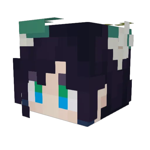 CWVVVVVVK Minecraft avatar head, 3D render