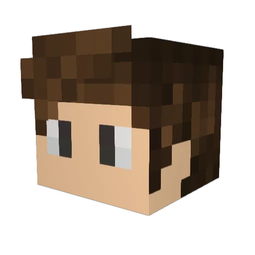 CWawesome15 Minecraft avatar head, 3D render