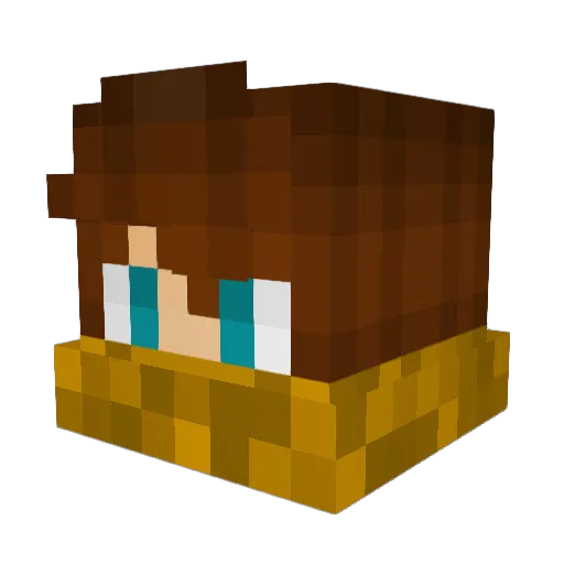 CWest08 Minecraft avatar head, 3D render
