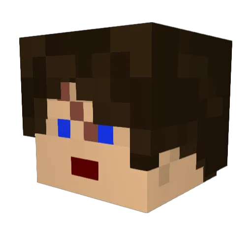 CWinters Minecraft avatar head, 3D render
