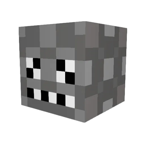 CX14 Minecraft avatar head, 3D render