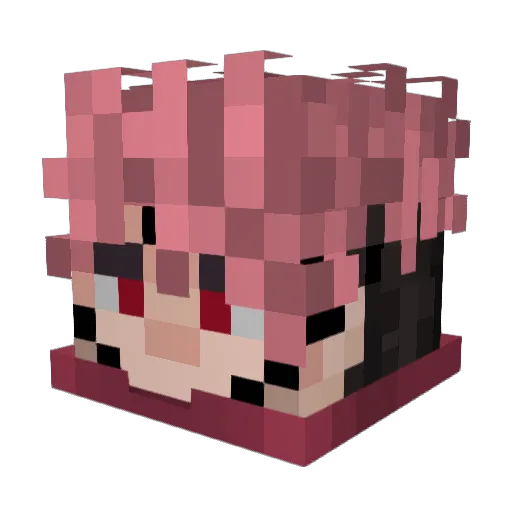 CX1MER4 Minecraft avatar head, 3D render