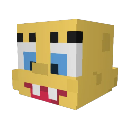 CX50032 Minecraft avatar head, 3D render