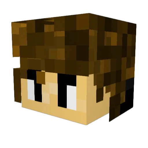 CXLD762 Minecraft avatar head, 3D render