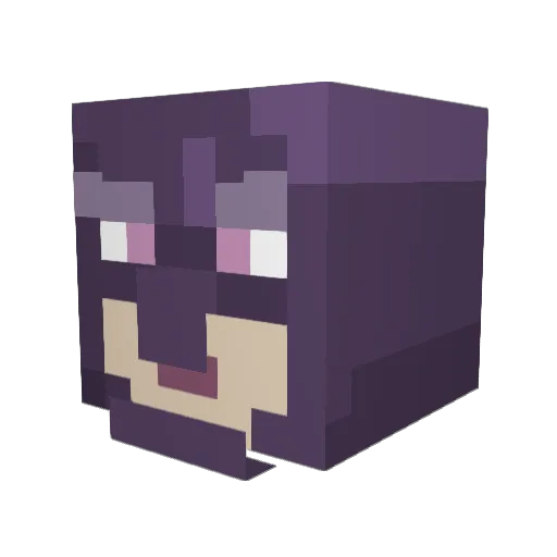 CXMM0DE Minecraft avatar head, 3D render