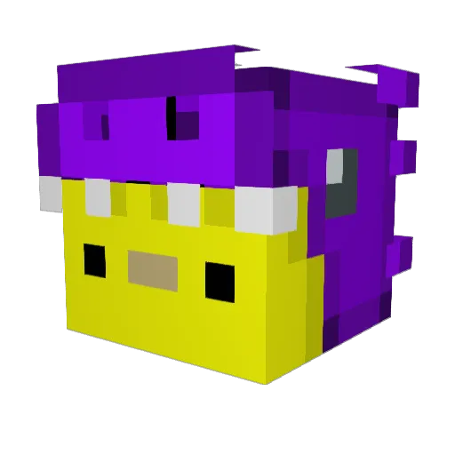 CXNightmares Minecraft avatar head, 3D render