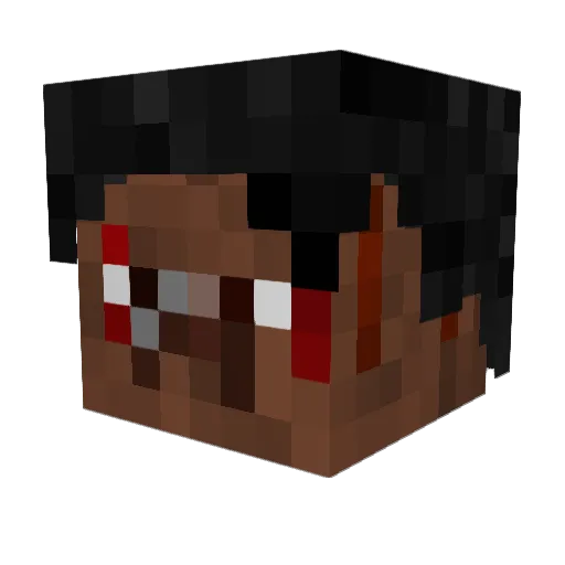 CXOLOURS Minecraft avatar head, 3D render