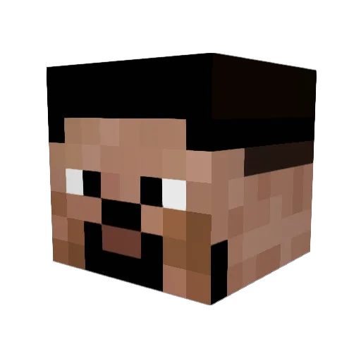 CXYUXI Minecraft avatar head, 3D render