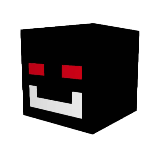 CYBERCON Minecraft avatar head, 3D render