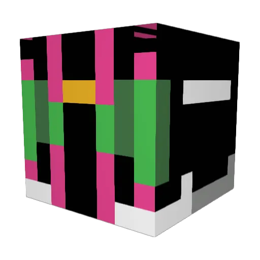 CYChan Minecraft avatar head, 3D render