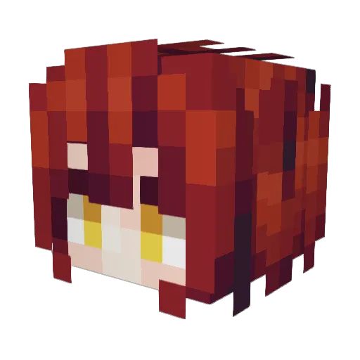 CYG_GG Minecraft avatar head, 3D render