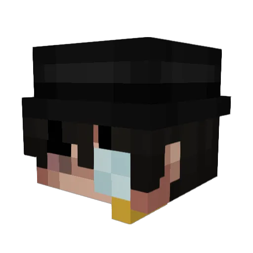 CYH_8426 Minecraft avatar head, 3D render