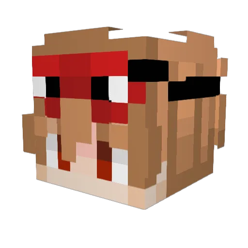 CYOUSPACECOWBOY Minecraft avatar head, 3D render