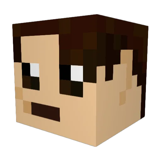 CYRITZZ Minecraft avatar head, 3D render