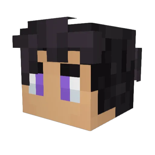CYXRIKs Minecraft avatar head, 3D render