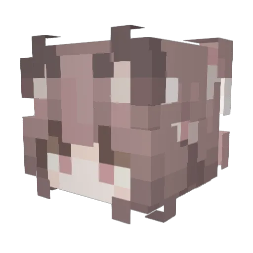 CY_MZ Minecraft avatar head, 3D render
