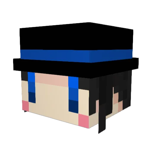 CYvns Minecraft avatar head, 3D render
