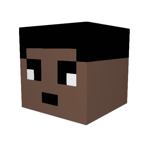 CZACHOGNIOT Minecraft avatar head, 3D render