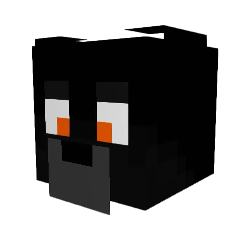 CZAKON Minecraft avatar head, 3D render