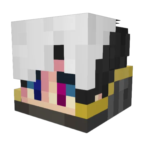 CZLD Minecraft avatar head, 3D render