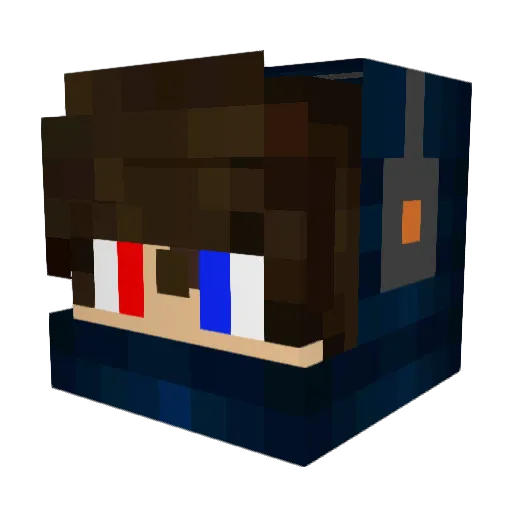 CZM_Vincent Minecraft avatar head, 3D render