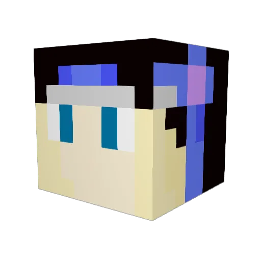 CZORjbDDD Minecraft avatar head, 3D render