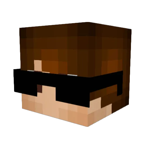 CZX3 Minecraft avatar head, 3D render