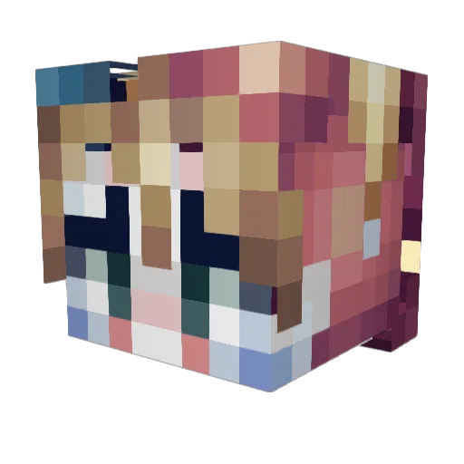 CZzani Minecraft avatar head, 3D render