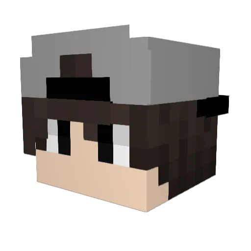 C_0_W_A_R_D Minecraft avatar head, 3D render