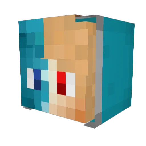 C_Adjudicator Minecraft avatar head, 3D render