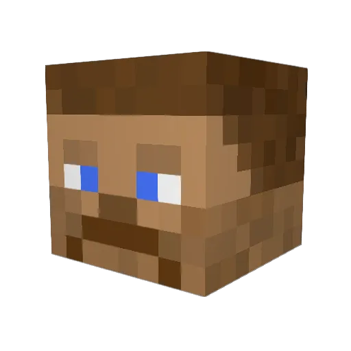 C_Baldwin Minecraft avatar head, 3D render