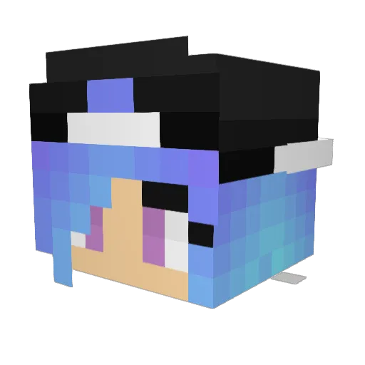 C_Bead Minecraft avatar head, 3D render