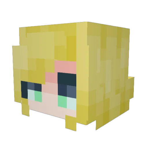 C_C99 Minecraft avatar head, 3D render