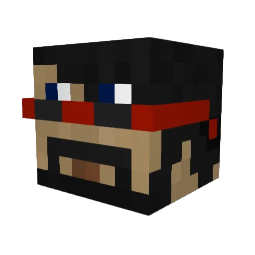 C_DAY7 Minecraft avatar head, 3D render