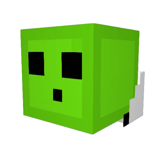 C_DJ Minecraft avatar head, 3D render