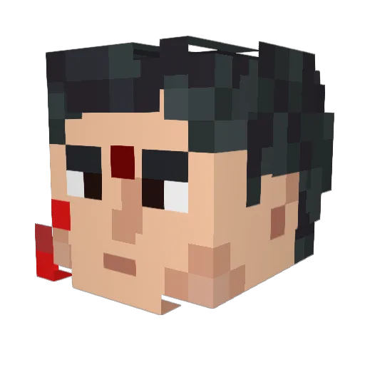 C_DanielZ Minecraft avatar head, 3D render