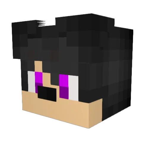 C_ERO Minecraft avatar head, 3D render