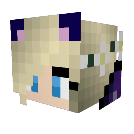 C_FAITH524 Minecraft avatar head, 3D render