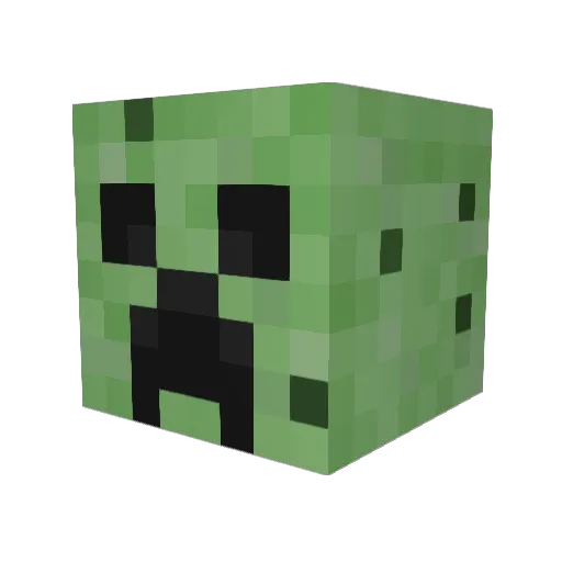 C_GOD Minecraft avatar head, 3D render