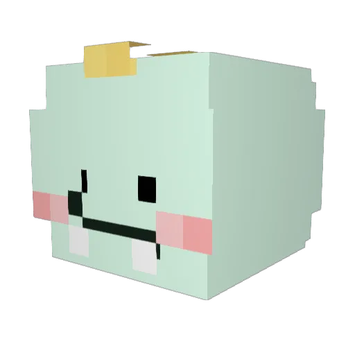 C_HYUN_ Minecraft avatar head, 3D render
