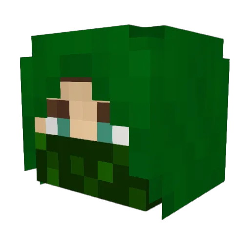 C_J_Sparrow Minecraft avatar head, 3D render