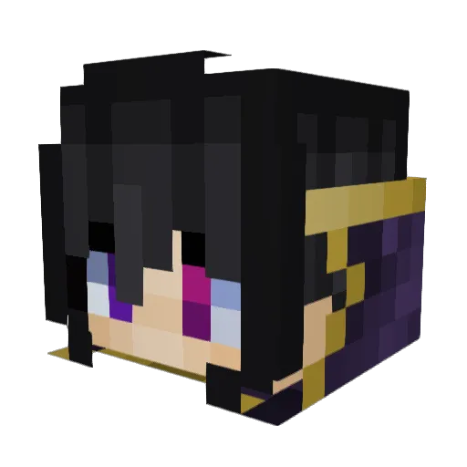 C_LD Minecraft avatar head, 3D render